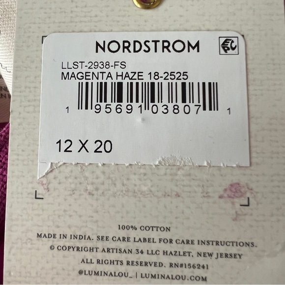 Lumina Lou (2) India Magenta Tassel Holiday Christmas Stocking Nordstrom 12x20 - Picture 5 of 7